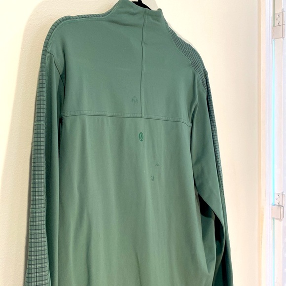 Mens Green lulu-lemon Zip-Up Jacket - Picture 7 of 10